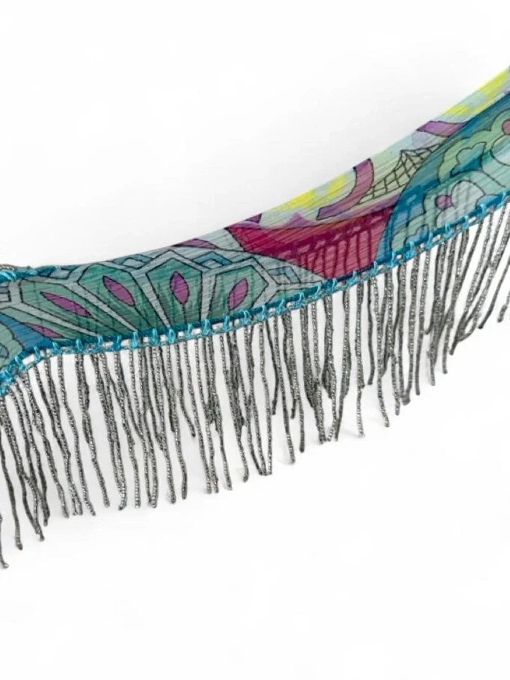 Pazuki Silk Beaded Scarf